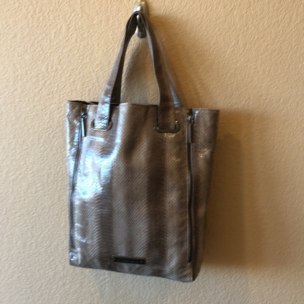 BCBGeneration Open Tote Snake Print Shoulder Bag